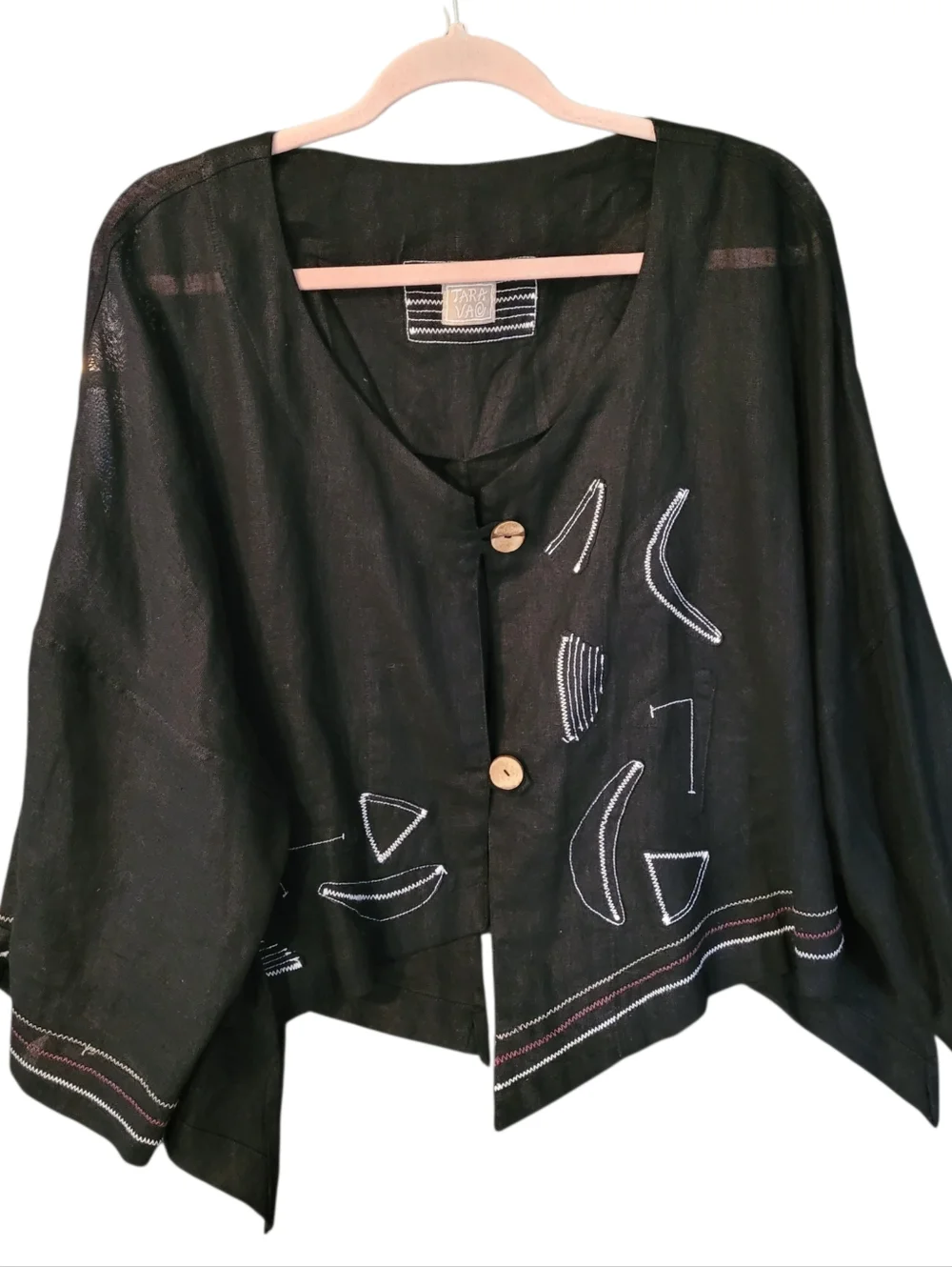 Tara Vao linen blend lightweight funky jacket - XL. Y4 - Picture 1 of 10